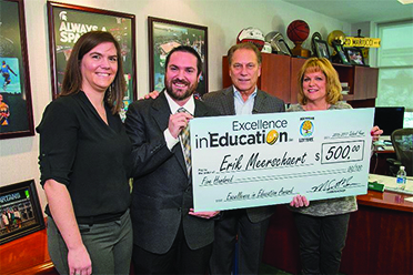 Eaton RESA teacher wins $1,000 award for ‘Excellence in Education’