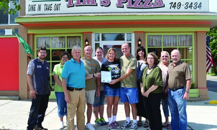 Olivet Chamber takes notice  of Tim’s Pizza’s new look