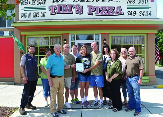 Olivet Chamber takes notice  of Tim’s Pizza’s new look