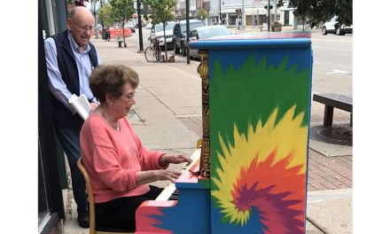 Longtime resident compelled to play Charlotte’s colorful pianos