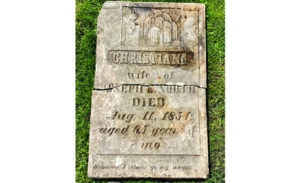ER man unearths old gravestone in his backyard